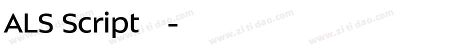 ALS Script转换器字体转换